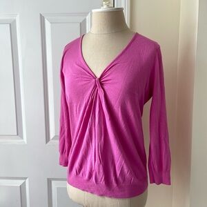 Micheal Kors Pink V-Neck Top